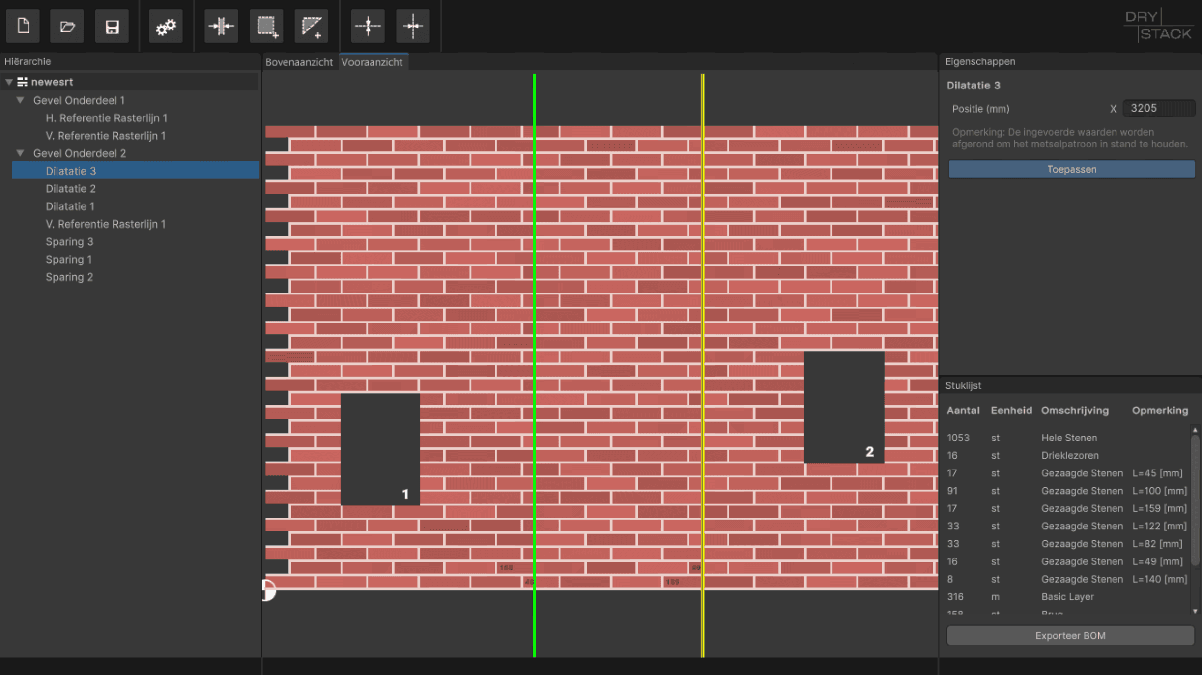 Enterprise Drystack Masonry BOM Generator SaaS